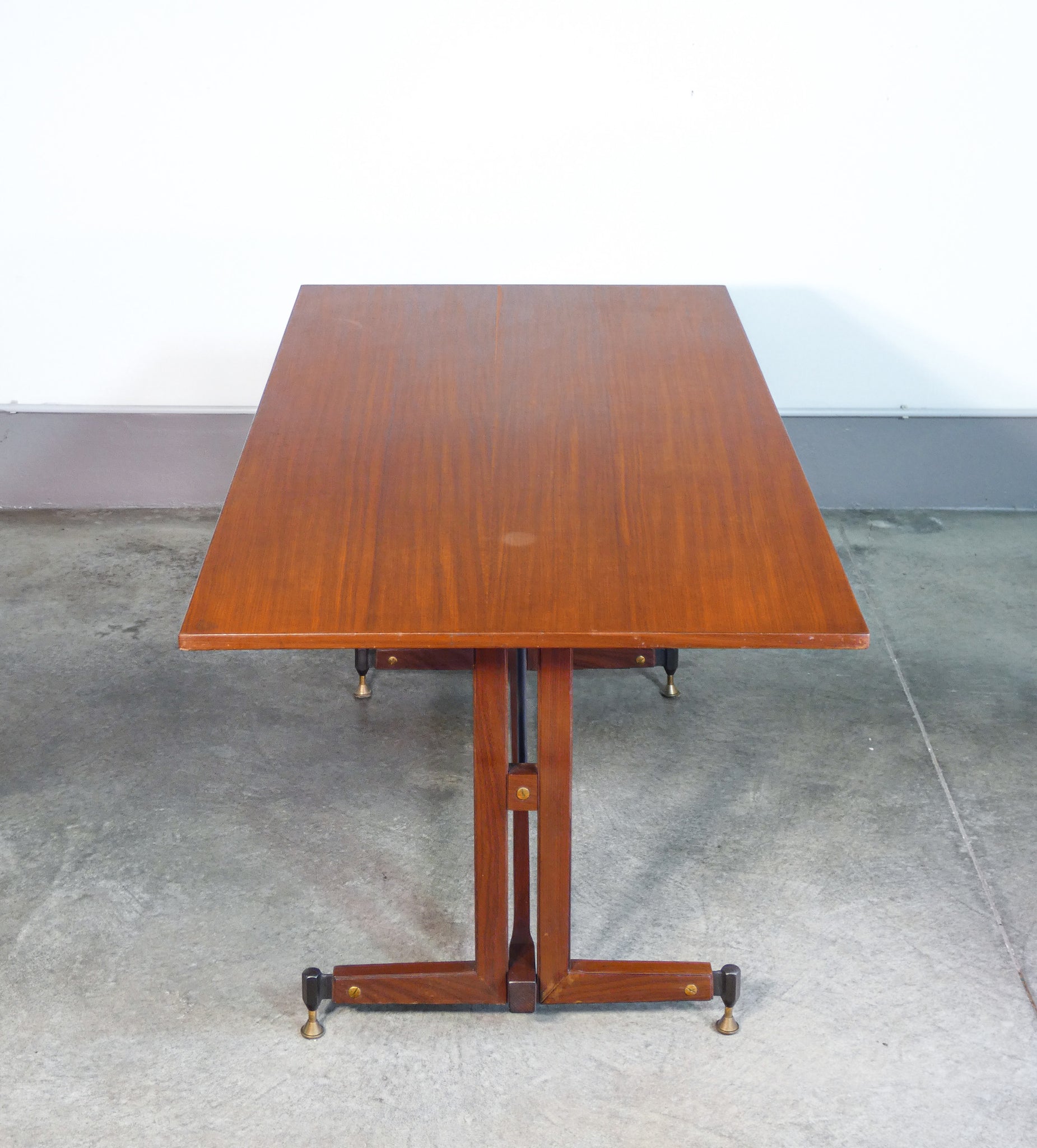 tavolo design italia epoca 1960s legno da pranzo vintage dining table