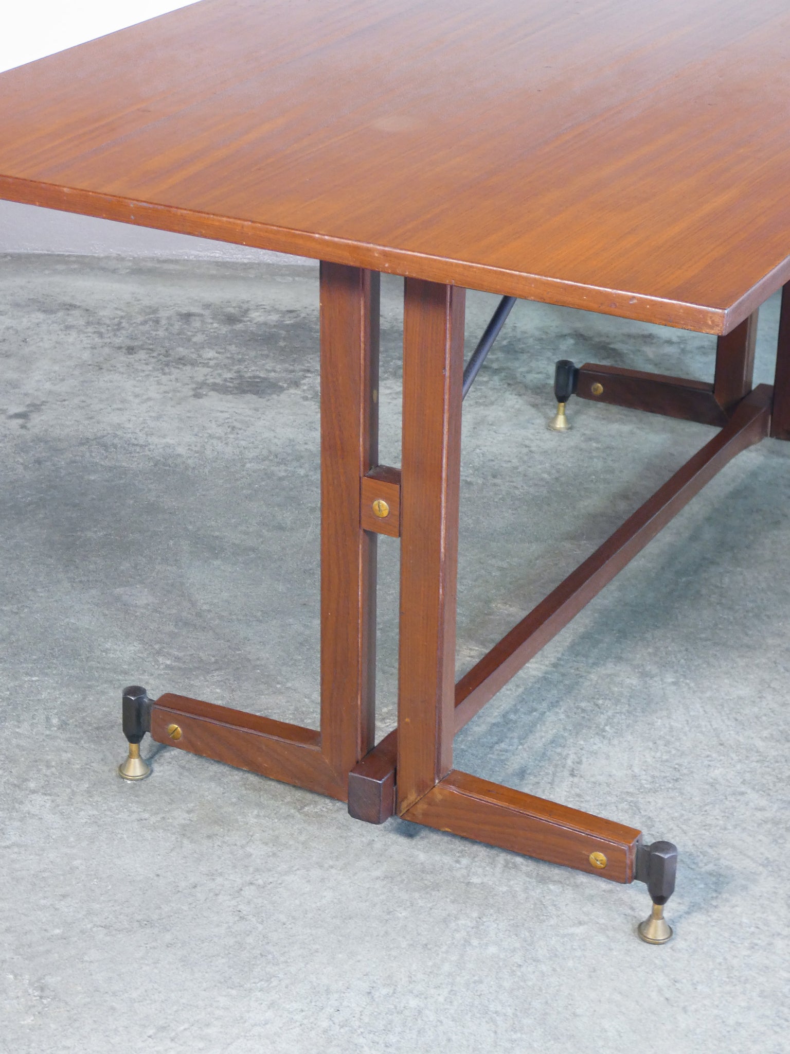 tavolo design italia epoca 1960s legno da pranzo vintage dining table