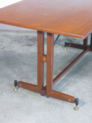 tavolo design italia epoca 1960s legno da pranzo vintage dining table