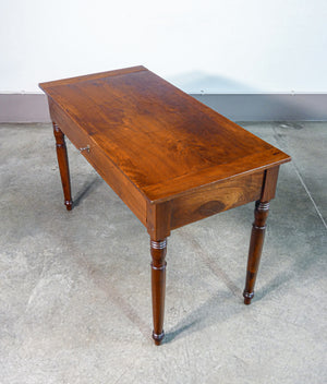 tavolo scrivania legno noce massello epoca 1800 cassetto ordine mauriziano