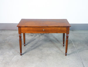 tavolo scrivania legno noce massello epoca 1800 cassetto ordine mauriziano