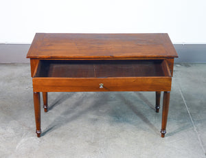 tavolo scrivania legno noce massello epoca 1800 cassetto ordine mauriziano