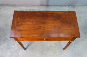 tavolo scrivania legno noce massello epoca 1800 cassetto ordine mauriziano