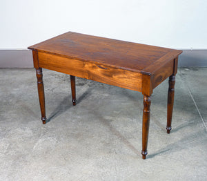 tavolo scrivania legno noce massello epoca 1800 cassetto ordine mauriziano