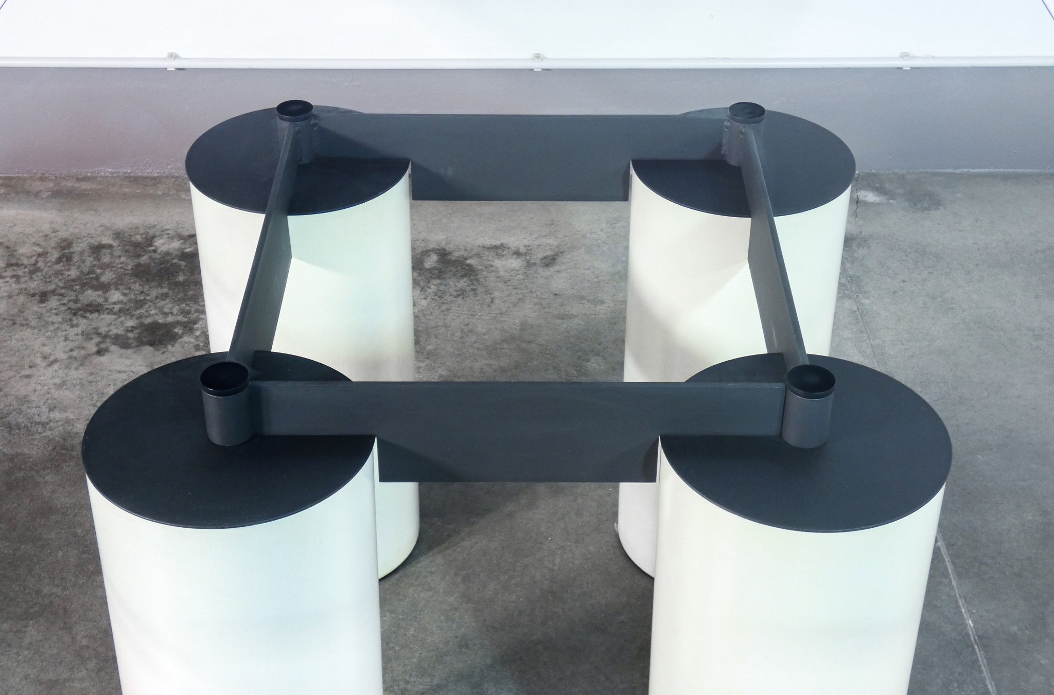 tavolo serenissimo design lella massimo vignelli per acerbis vetro quadrato