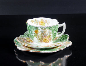 tazzina tazza caffe te porcellana francia 2 piattino dipinto epoca collezione