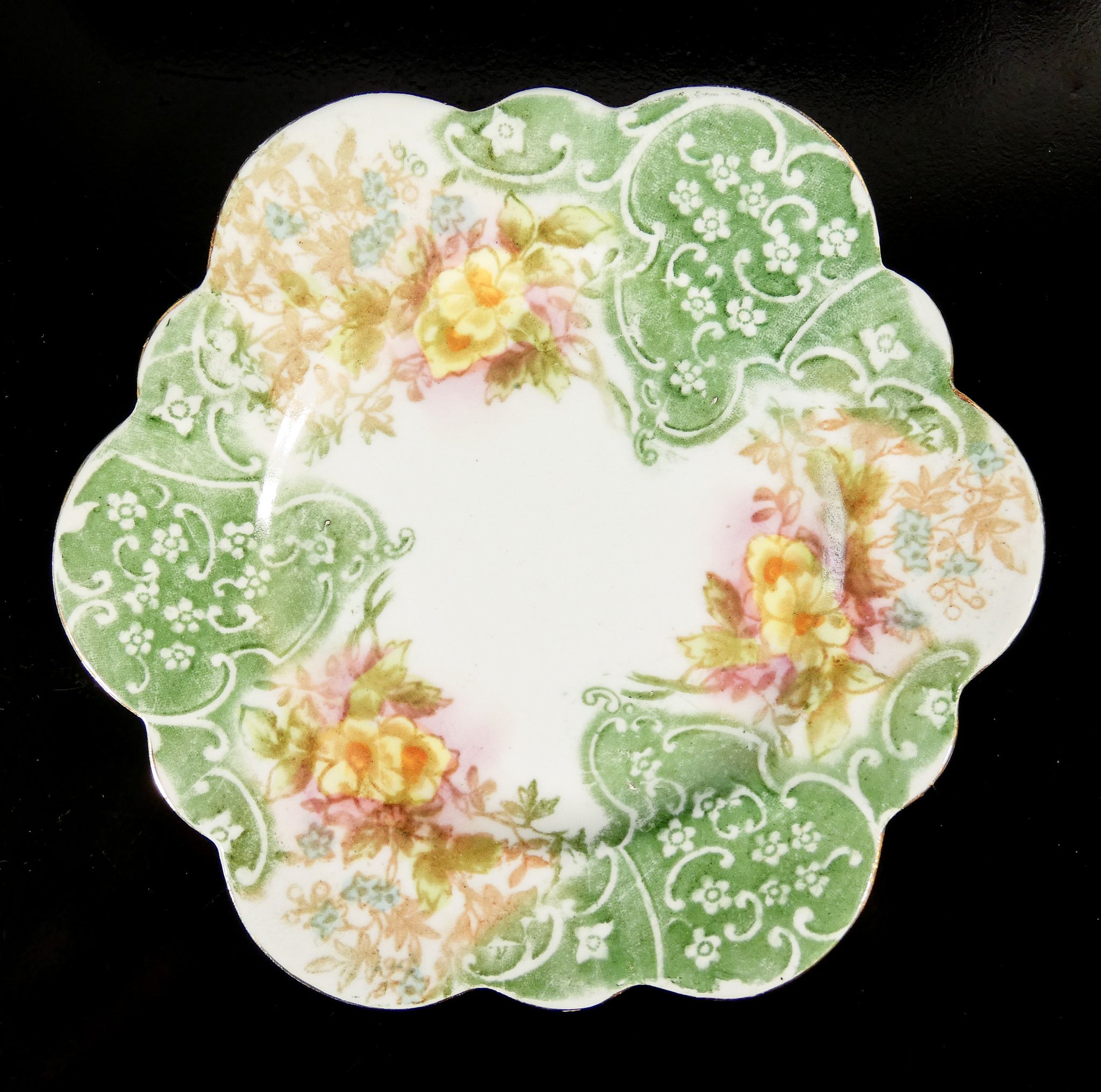 tazzina tazza caffe te porcellana francia 2 piattino dipinto epoca collezione