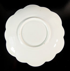 tazzina tazza caffe te porcellana francia 2 piattino dipinto epoca collezione