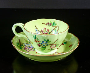 tazzina tazza caffe te porcellana francia piattino dipinto epoca collezione