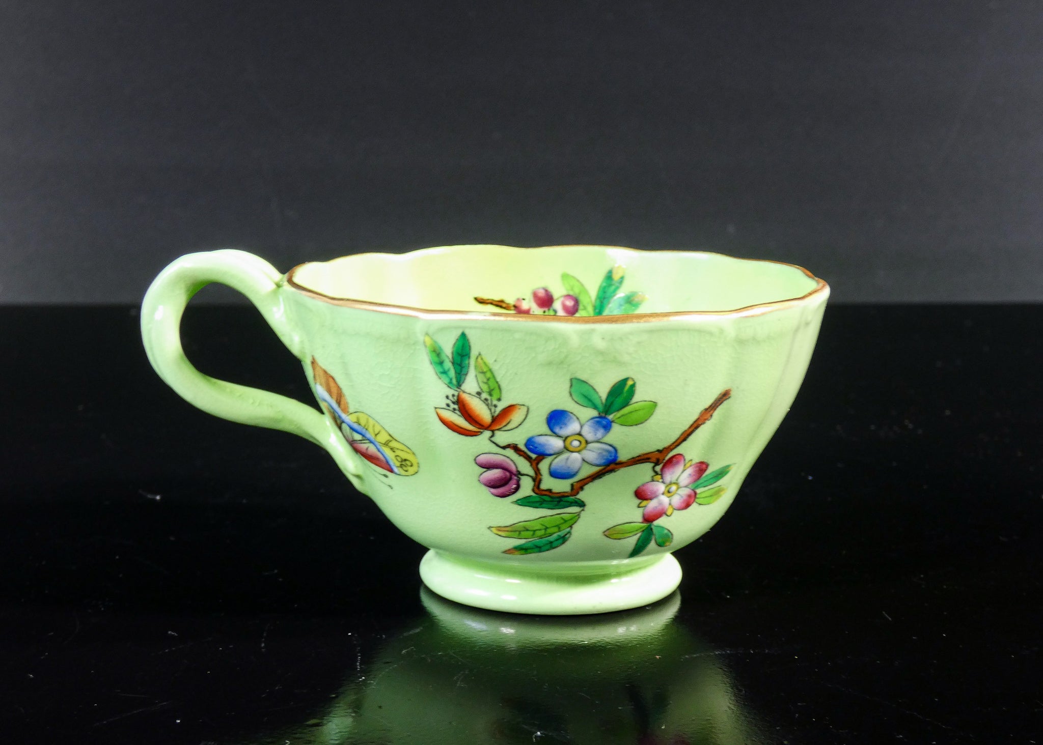 tazzina tazza caffe te porcellana francia piattino dipinto epoca collezione