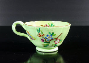 tazzina tazza caffe te porcellana francia piattino dipinto epoca collezione