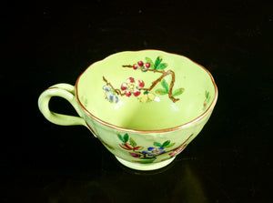 tazzina tazza caffe te porcellana francia piattino dipinto epoca collezione