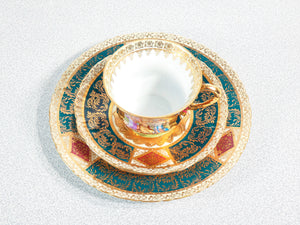 tazzina tazza porcellana haas czjzek royal vienna piattini dipinto kaufmann