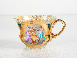 tazzina tazza porcellana haas czjzek royal vienna piattini dipinto kaufmann