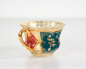tazzina tazza porcellana haas czjzek royal vienna piattini dipinto kaufmann
