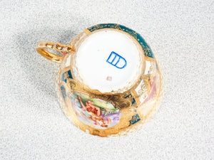 tazzina tazza porcellana haas czjzek royal vienna piattini dipinto kaufmann