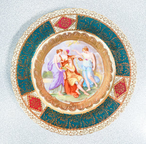 tazzina tazza porcellana haas czjzek royal vienna piattini dipinto kaufmann