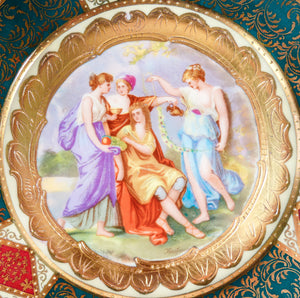 tazzina tazza porcellana haas czjzek royal vienna piattini dipinto kaufmann