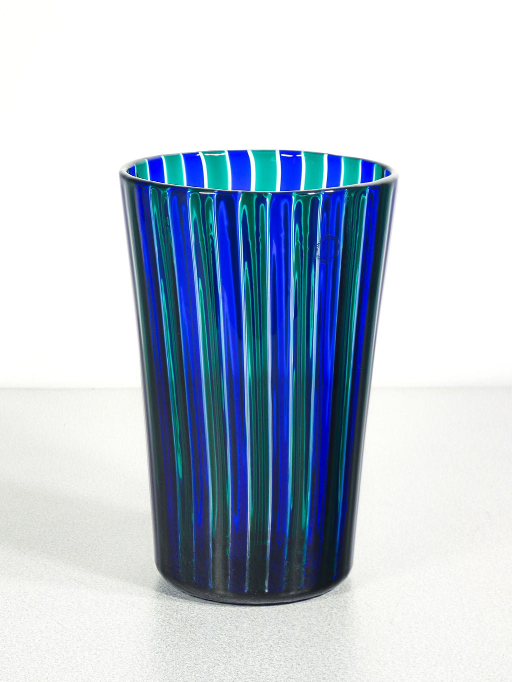 vaso a canne design gio ponti per venini 2002 vetro soffiato murano italia