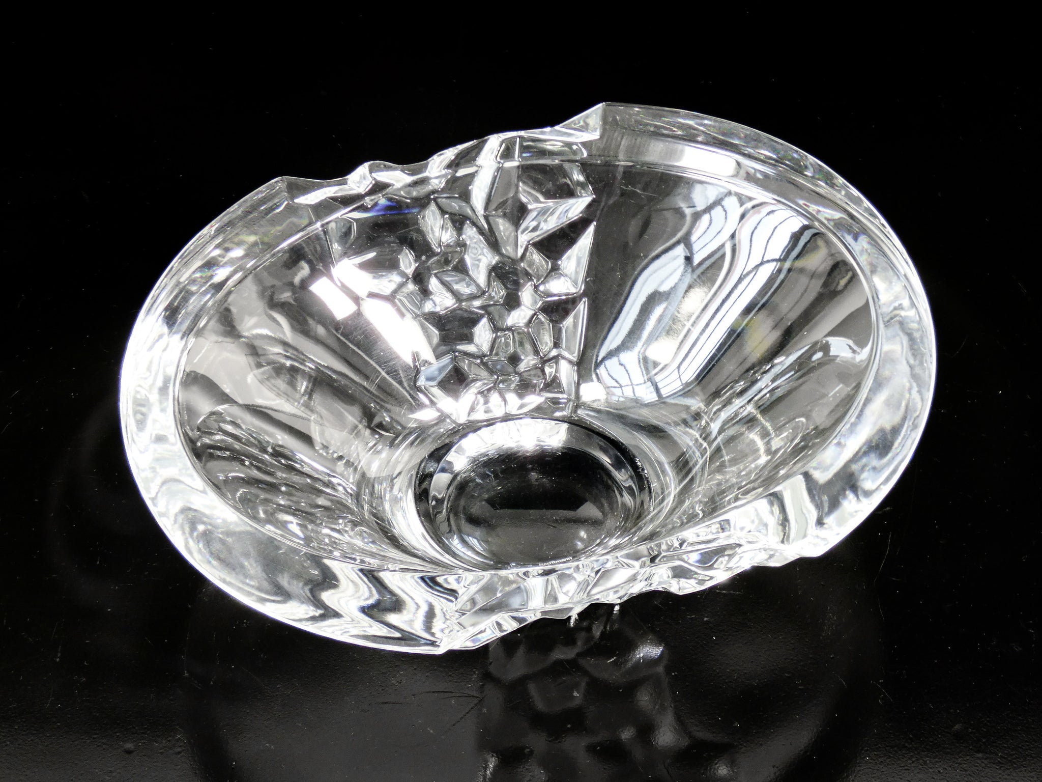 vaso centrotavola cristallo nachtmann sculpture baviera vetro vase crystal