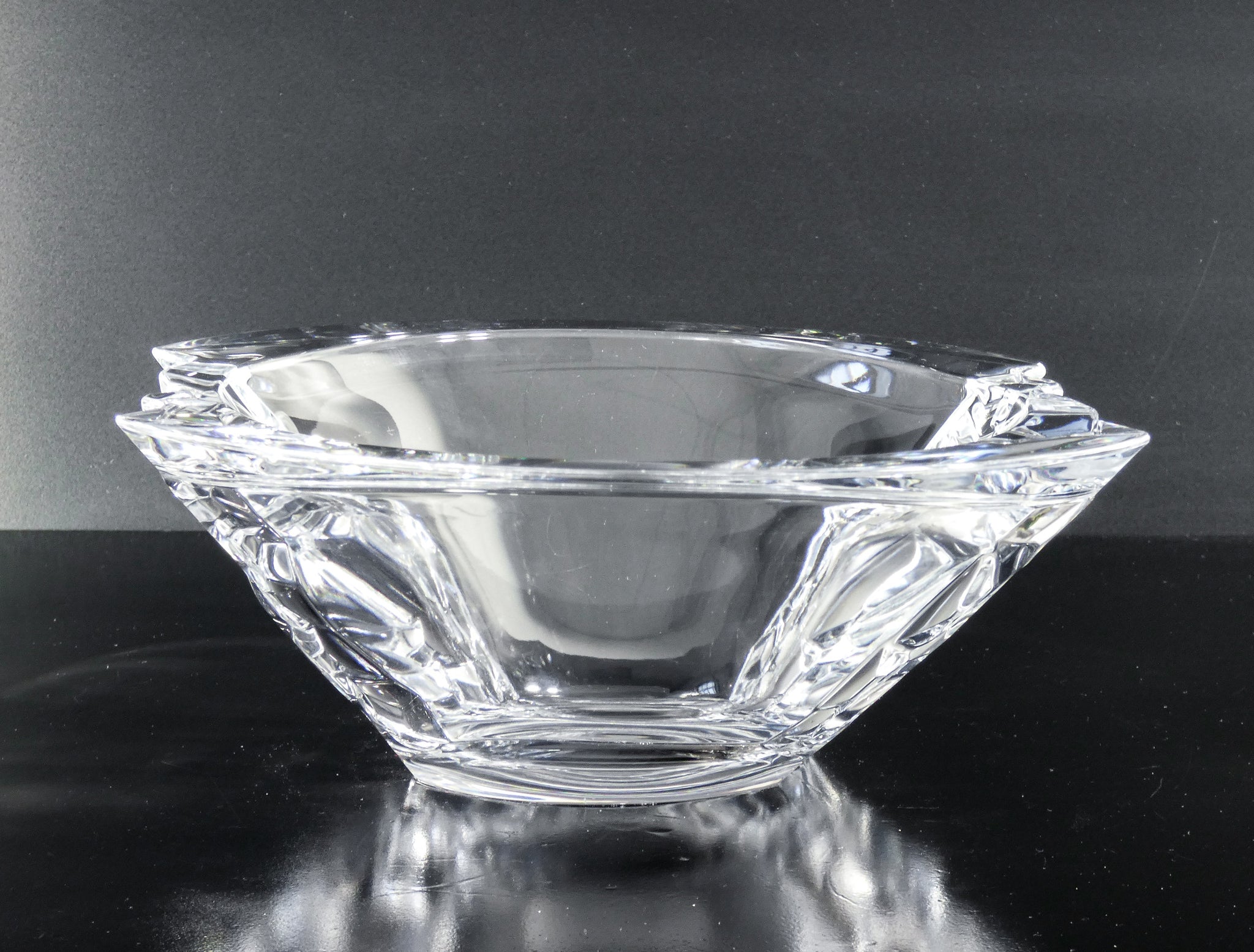vaso centrotavola cristallo nachtmann sculpture baviera vetro vase crystal
