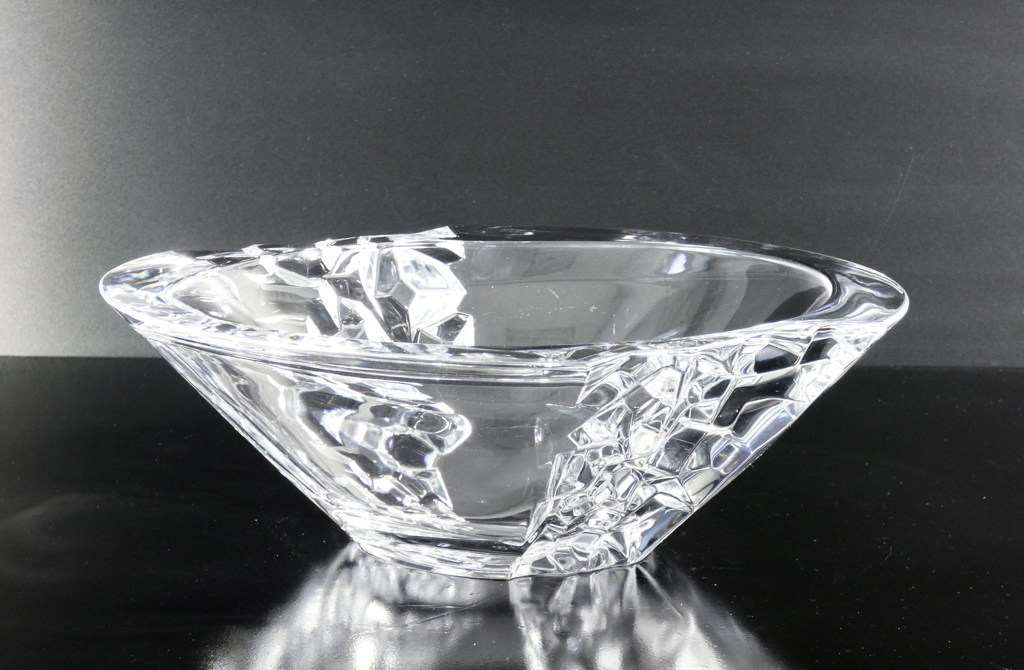 vaso centrotavola cristallo nachtmann sculpture baviera vetro vase crystal