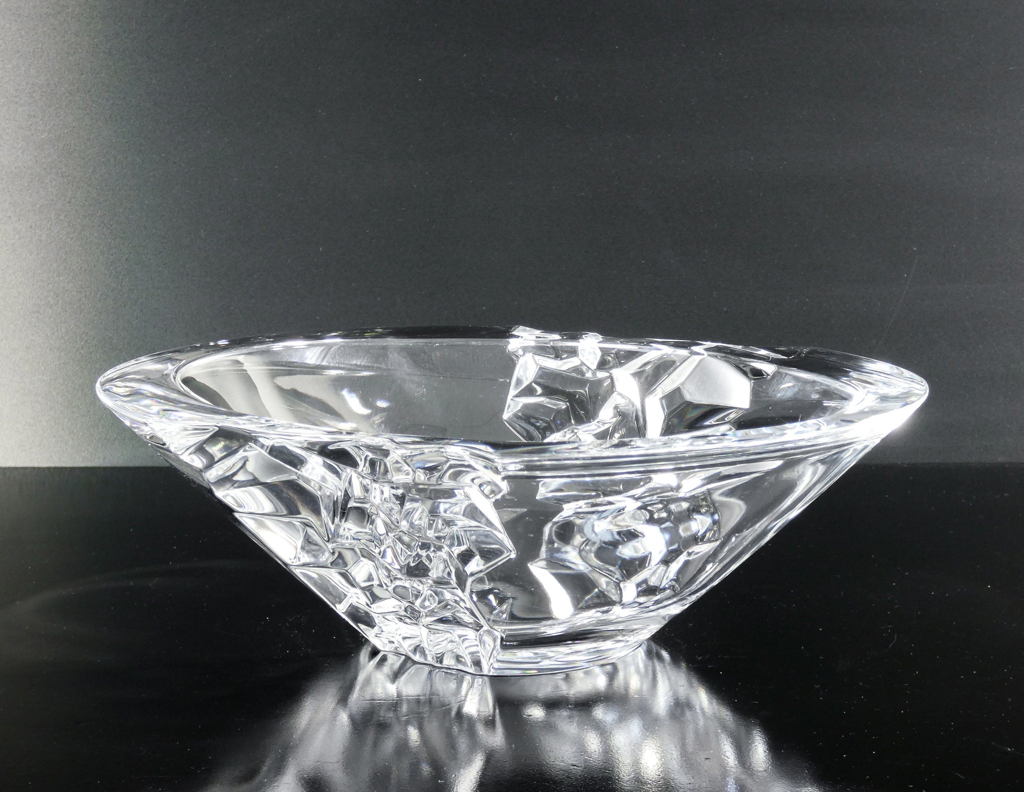 vaso centrotavola cristallo nachtmann sculpture baviera vetro vase crystal