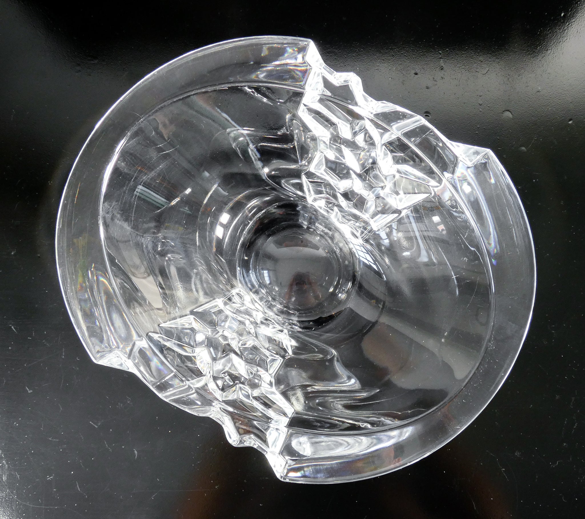 vaso centrotavola cristallo nachtmann sculpture baviera vetro vase crystal