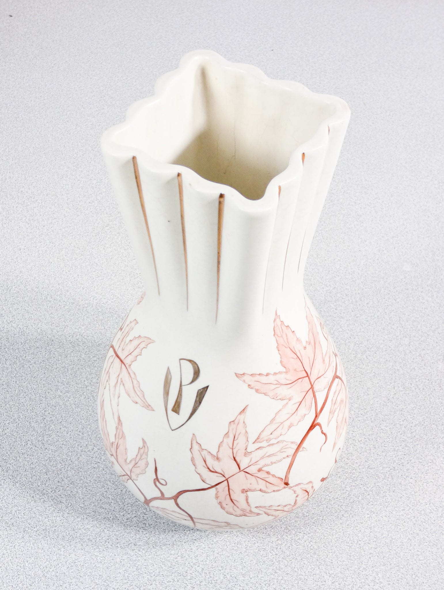 vaso ceramica design giovanni gariboldi per richard ginori epoca 1930 dipinto