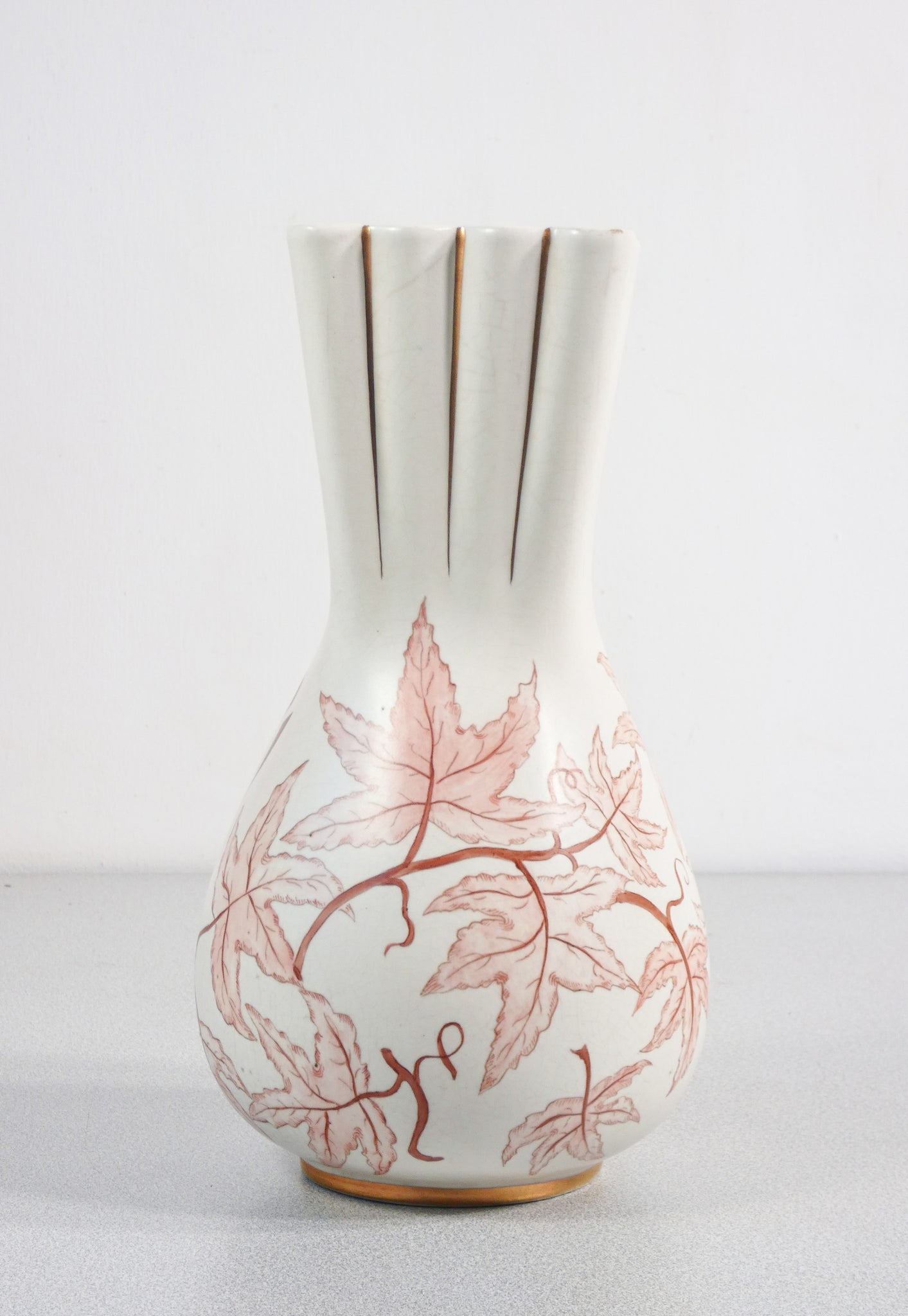 vaso ceramica design giovanni gariboldi per richard ginori epoca 1930 dipinto