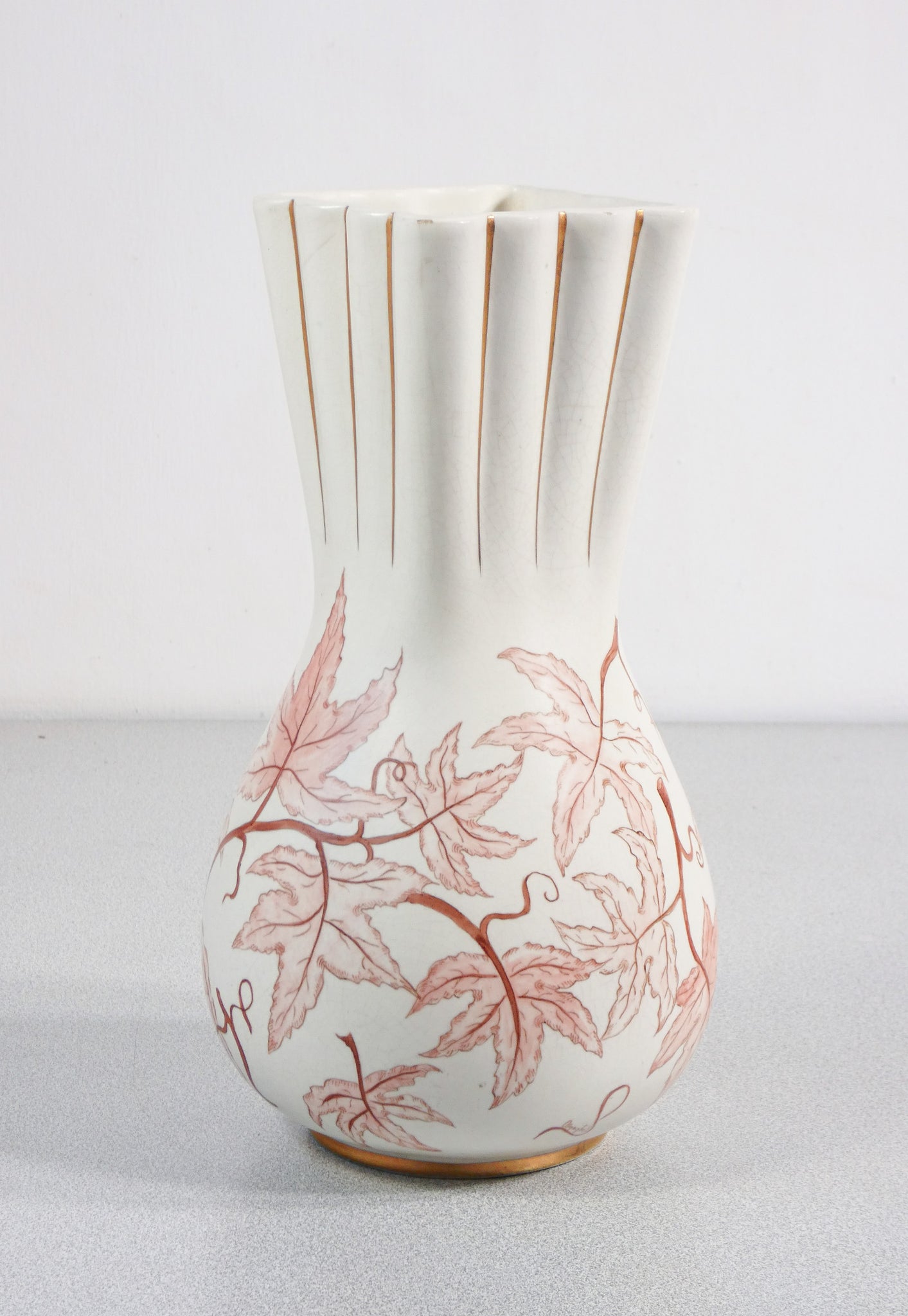 vaso ceramica design giovanni gariboldi per richard ginori epoca 1930 dipinto