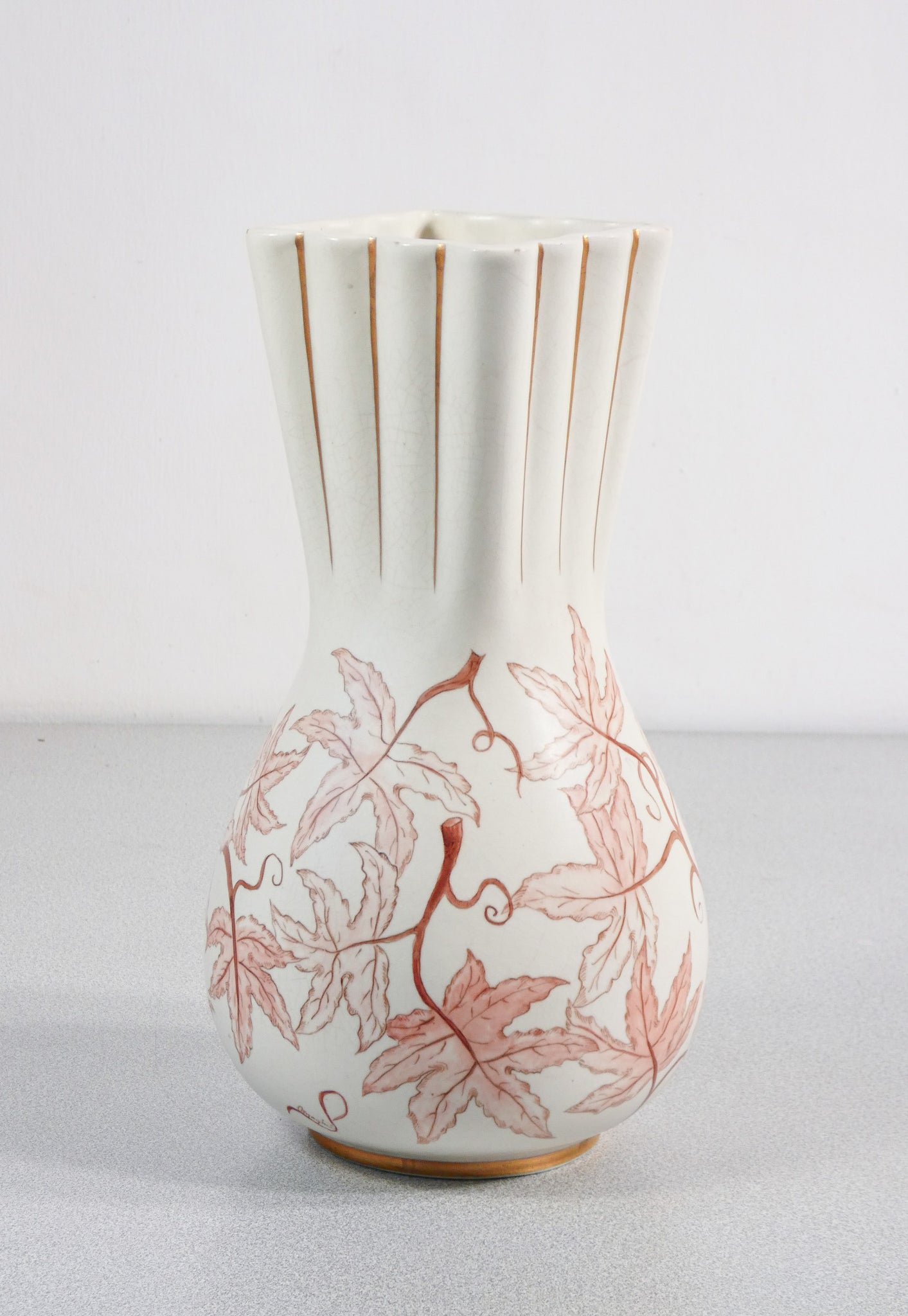 vaso ceramica design giovanni gariboldi per richard ginori epoca 1930 dipinto