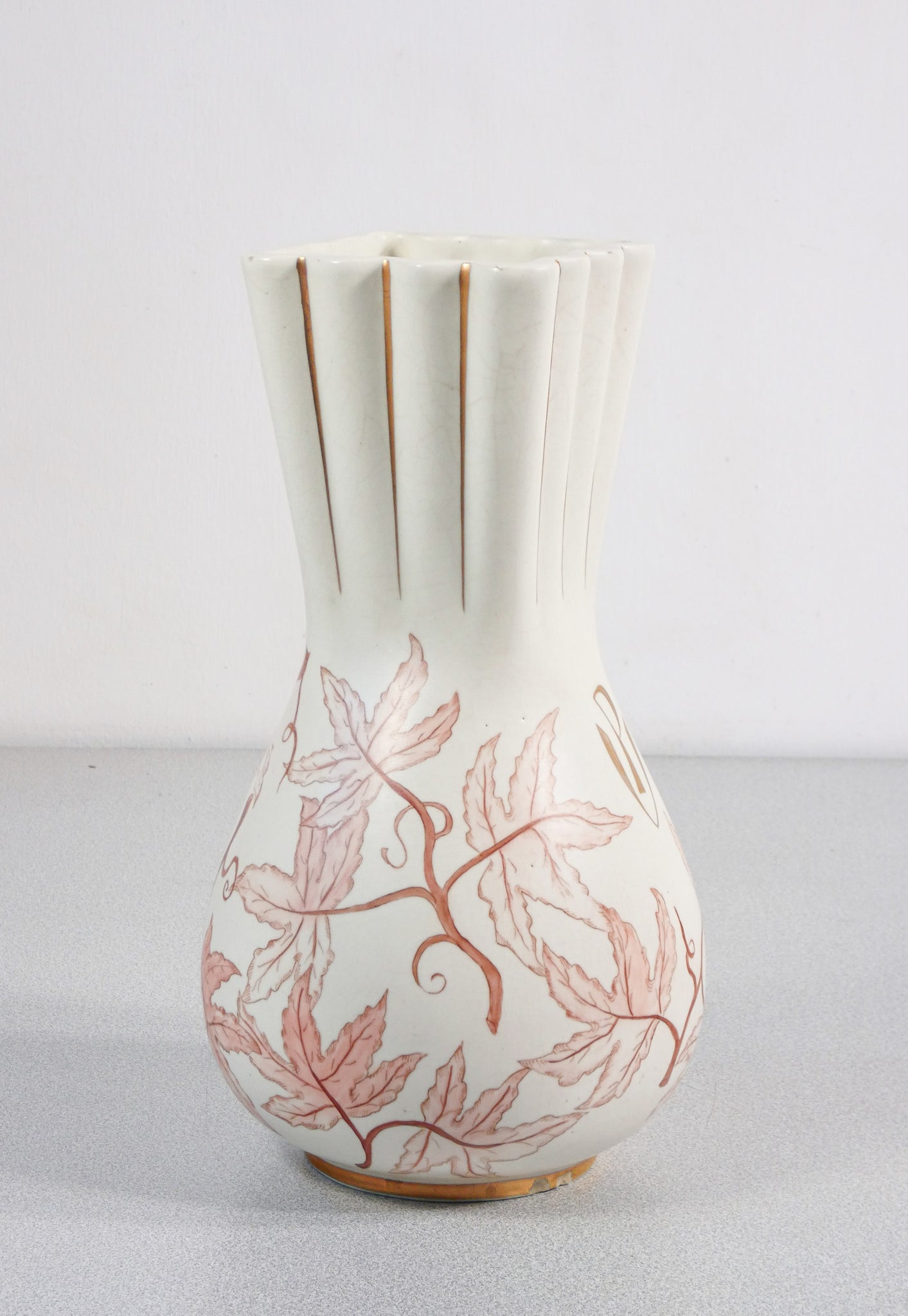 vaso ceramica design giovanni gariboldi per richard ginori epoca 1930 dipinto