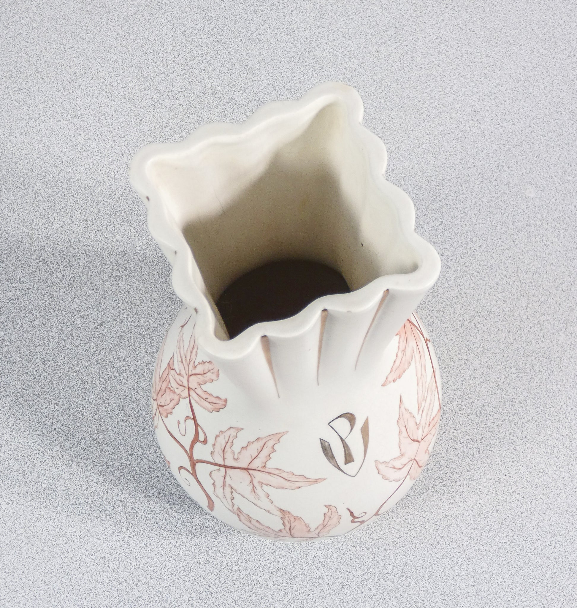 vaso ceramica design giovanni gariboldi per richard ginori epoca 1930 dipinto