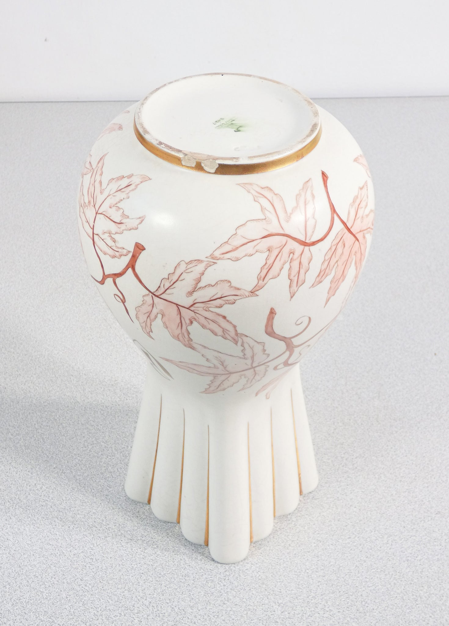 vaso ceramica design giovanni gariboldi per richard ginori epoca 1930 dipinto