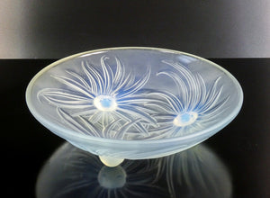 vaso ciotola design etling france epoca 1930 vetro iridescente art deco