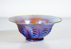 vaso ciotola wmf serie myra vetro soffiato iridescente 1930s art deco antico