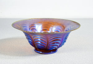 vaso ciotola wmf serie myra vetro soffiato iridescente 1930s art deco antico