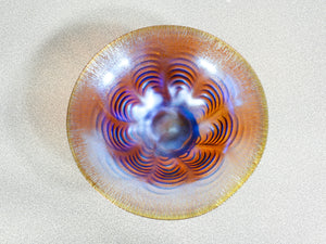 vaso ciotola wmf serie myra vetro soffiato iridescente 1930s art deco antico