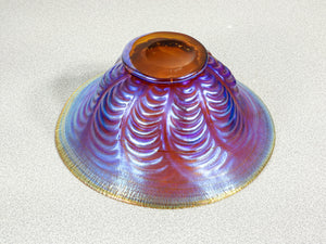 vaso ciotola wmf serie myra vetro soffiato iridescente 1930s art deco antico