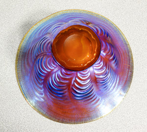 vaso ciotola wmf serie myra vetro soffiato iridescente 1930s art deco antico