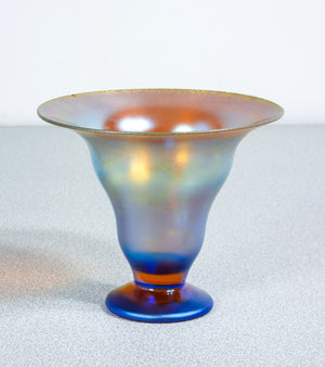 vaso coppa wmf serie myra vetro soffiato iridescente 1930s art deco antico