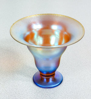 vaso coppa wmf serie myra vetro soffiato iridescente 1930s art deco antico