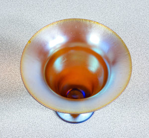 vaso coppa wmf serie myra vetro soffiato iridescente 1930s art deco antico