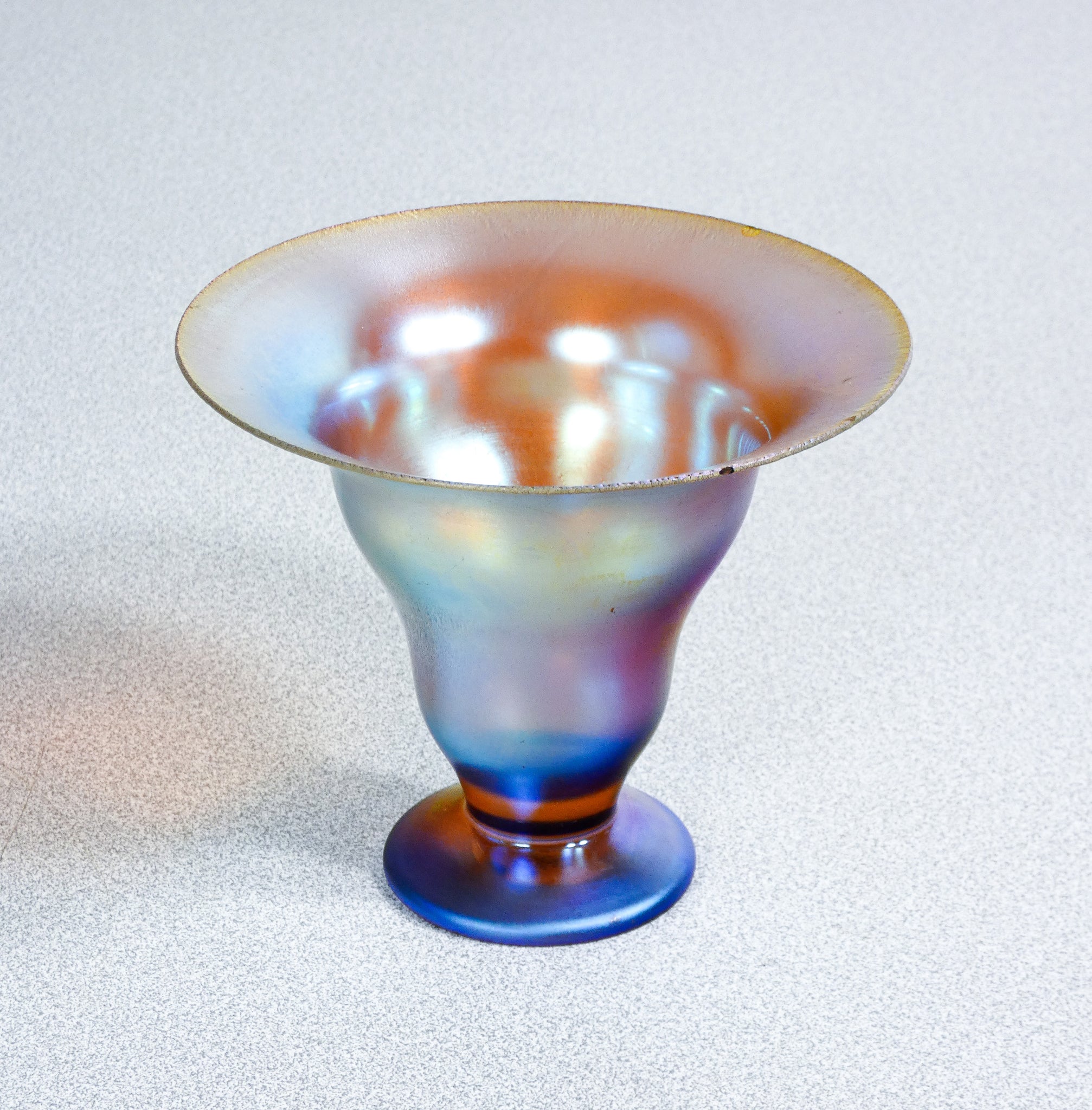 vaso coppa wmf serie myra vetro soffiato iridescente 1930s art deco antico
