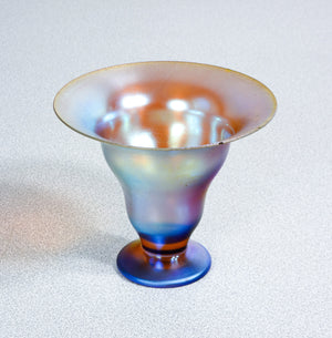 vaso coppa wmf serie myra vetro soffiato iridescente 1930s art deco antico