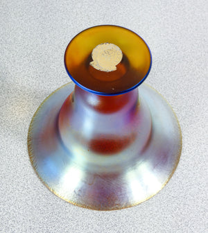 vaso coppa wmf serie myra vetro soffiato iridescente 1930s art deco antico