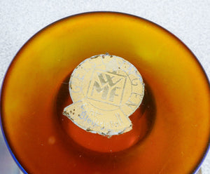 vaso coppa wmf serie myra vetro soffiato iridescente 1930s art deco antico