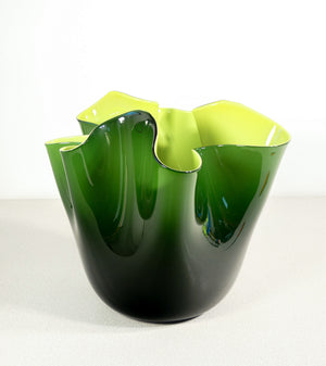 vaso fazzoletto 1972 design fulvio bianconi per venini vetro soffiato murano