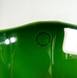 vaso fazzoletto 1972 design fulvio bianconi per venini vetro soffiato murano
